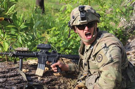 National Guard troops during a training exercise