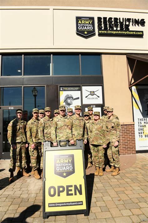 National Guard Recruiter helping a young recruit