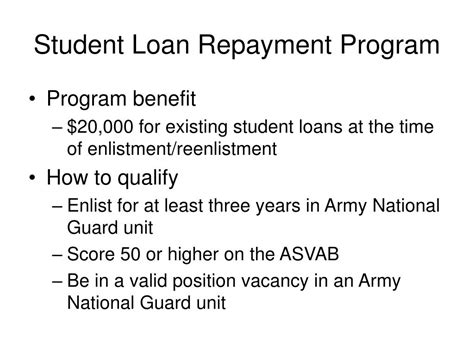 National Guard Student Loan Repayment