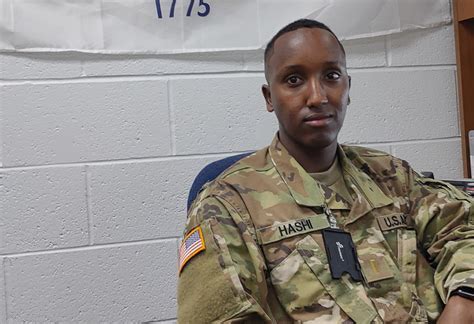 National Guard Transport Officer Inspecting Equipment