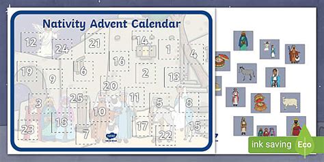 Nativity Advent Calendar Activities