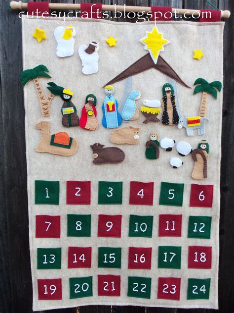 Nativity Advent Calendar Crafts Ideas