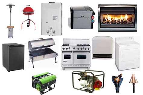 Natural Gas Powered Appliances Types