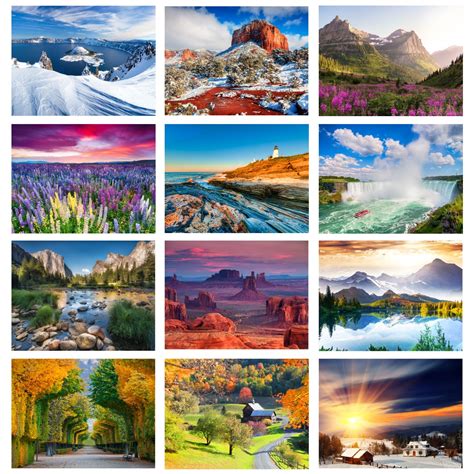 Nature Scenic Calendar