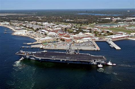 Aerial view of Naval Base in Pensacola