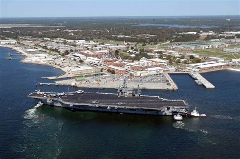 Aerial view of Naval Base in Pensacola Florida