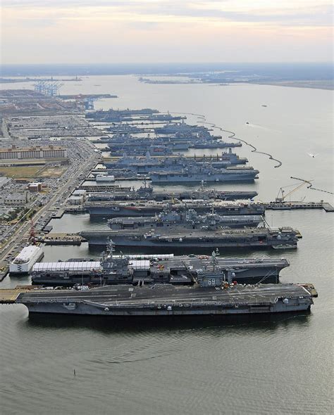 Naval Station Norfolk Aerial View