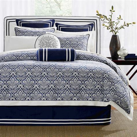 Navy And White Comforter