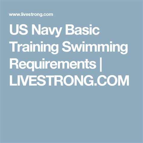 Navy Basic Training Standards