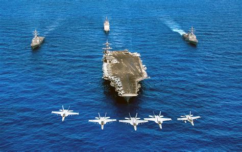 US Navy Battle Groups Integrated Naval Might