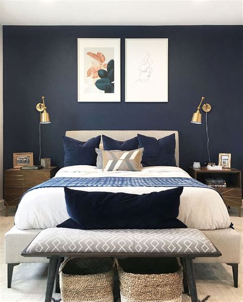 Navy Bedroom Design Image 8