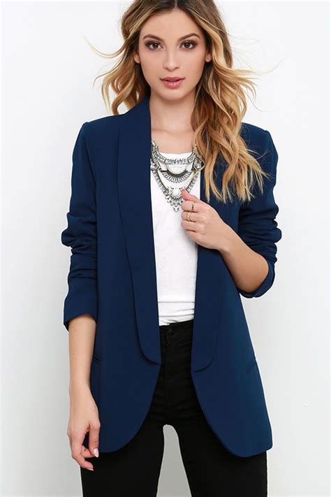 Navy Blazer Layering