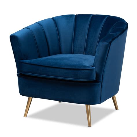 Navy Blue Accent Chair as a focal point