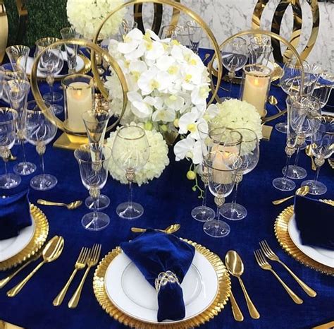 Navy Blue And Gold Decor