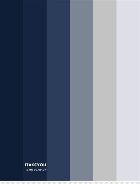 Navy Blue And Gray Color Scheme