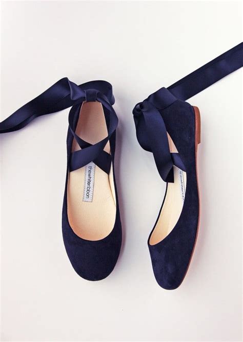 Navy Blue Ballet Flats Style