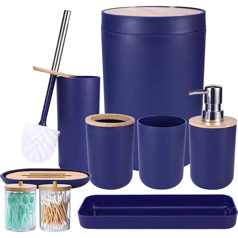 Navy Blue Bathroom Accessories