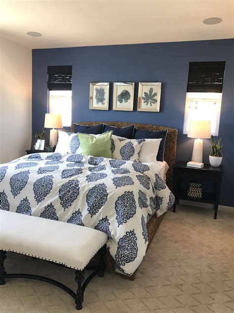 Navy Blue Bedding Accents