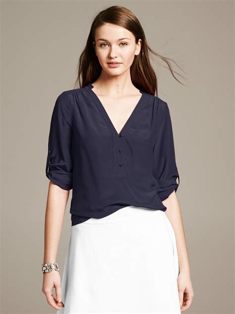 Navy Blue Blouse Inspiration