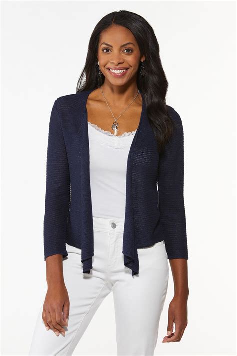 Navy Blue Cardigan Style