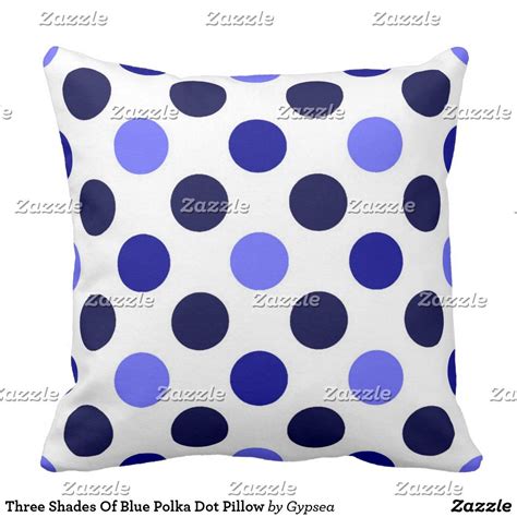 Navy Blue Couch Pillows Polka Dot Pattern