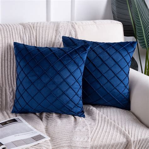 Navy Blue Couch Pillows Traditional Style