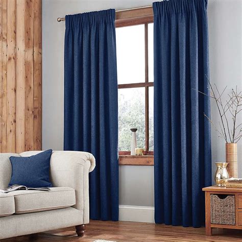 Navy Blue Curtains Family Room