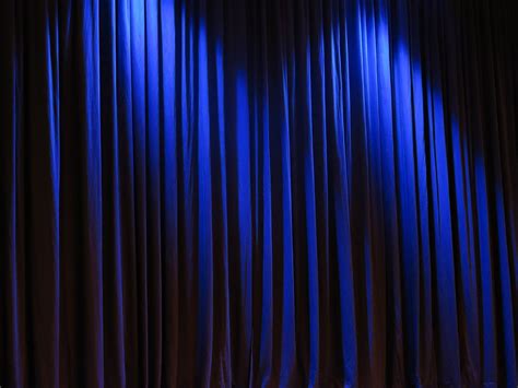 Navy Blue Curtains Theater Room