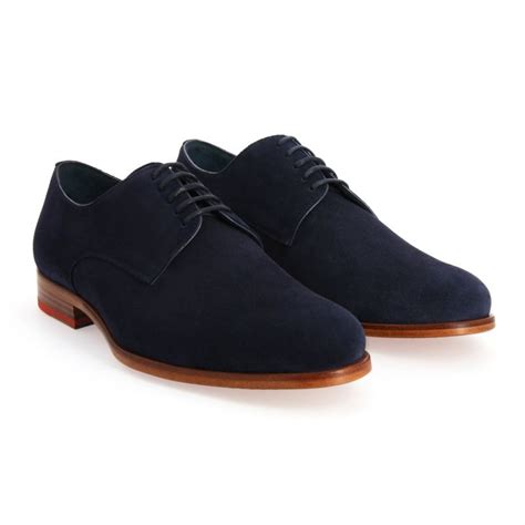 Navy Blue Derby Shoes