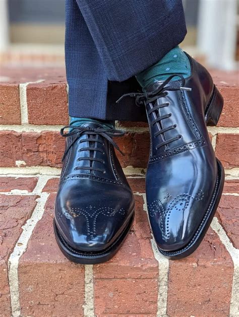 Navy Blue Dress Shoes For Men Styles