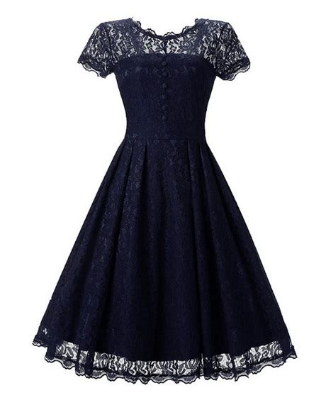 Navy Blue Dress Vintage