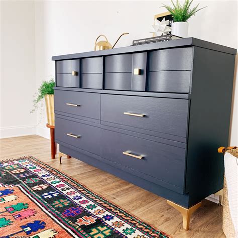 Navy Blue Dresser Design