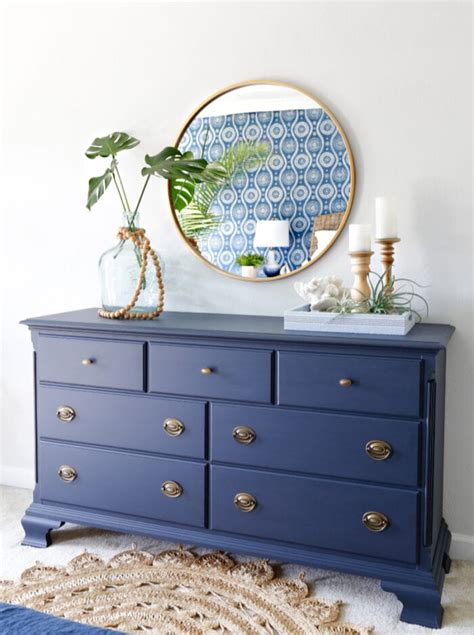 Navy Blue Dresser Organization Ideas