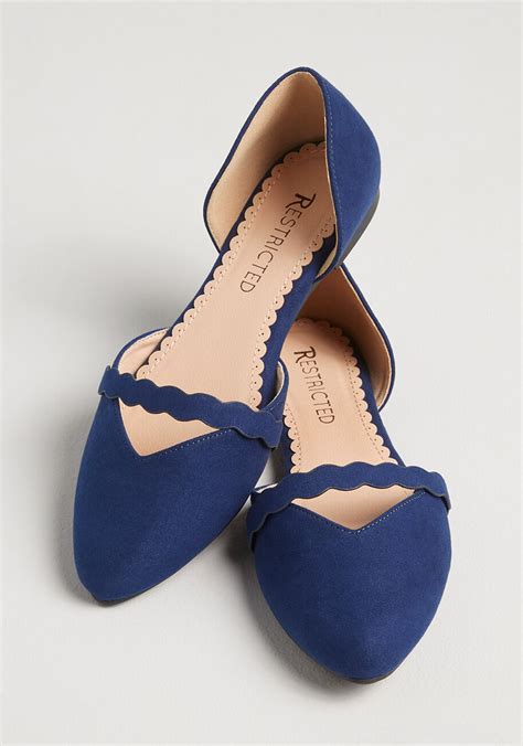 Navy Blue Flats Fashion