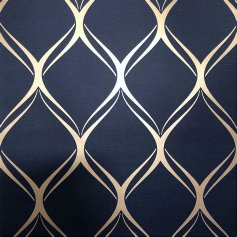 Navy Blue and Gold Pattern