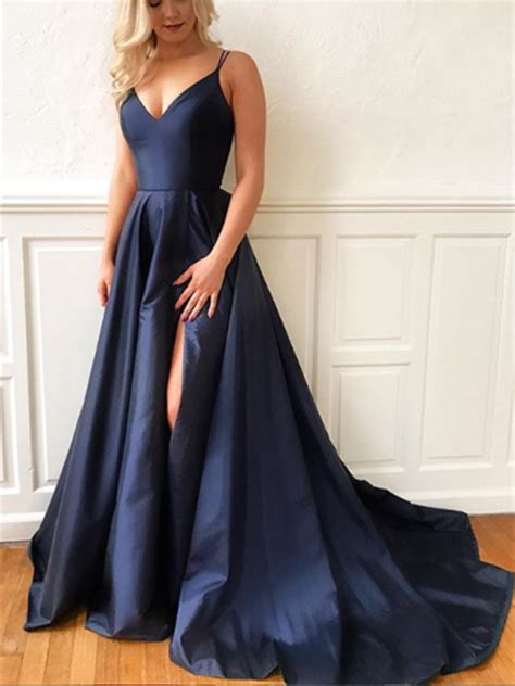 Navy Blue Graduation Dresses