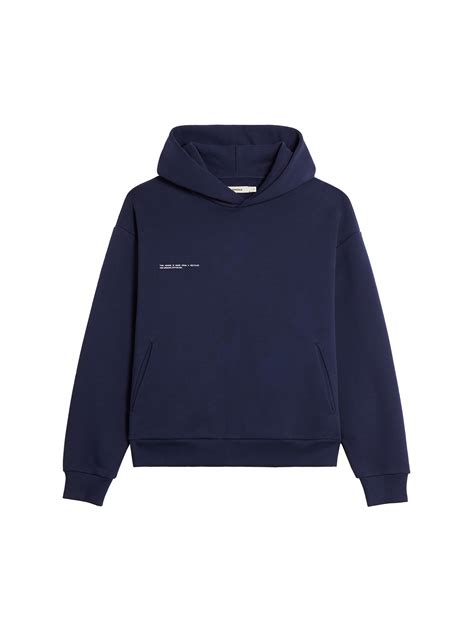 Navy Blue Hoodie Sustainable Fashion