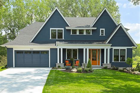 Navy Blue House Exterior Color Schemes