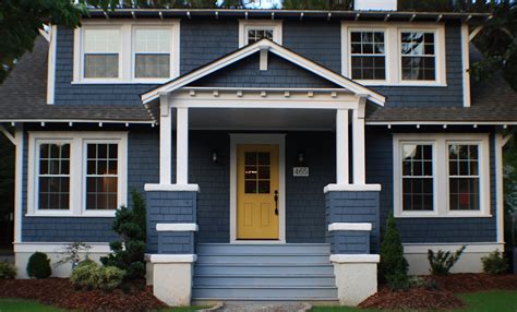 Navy Blue House Exterior Materials