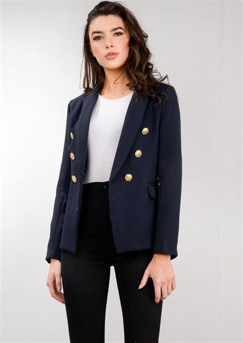 Navy Blue Jacket Fashion Style