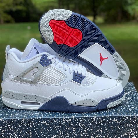 Navy Blue Jordan 4 Style 1