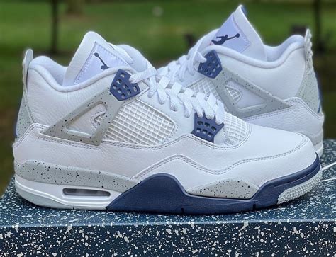 Navy Blue Jordan 4 Style 9