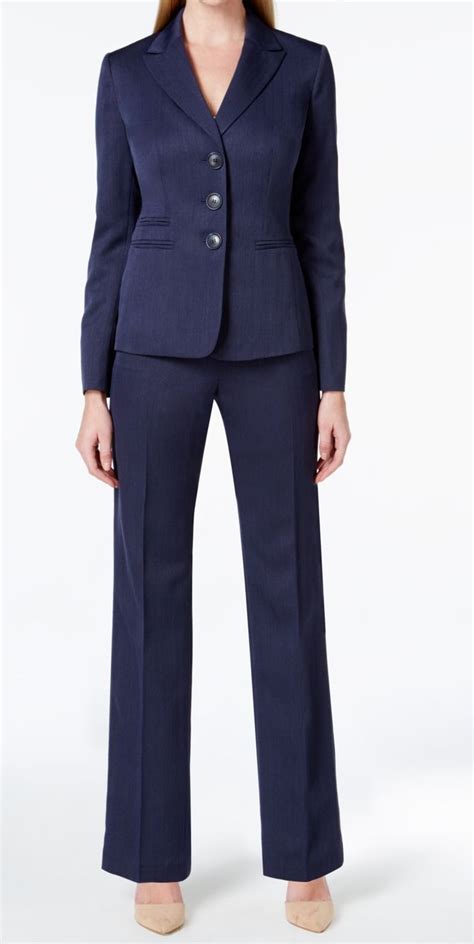 Navy Blue Ladies Suits for Different Body Types