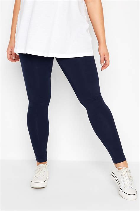 Navy Blue Leggings For Plus Size Women