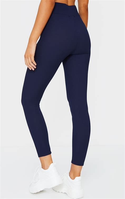 Navy Blue Leggings Style