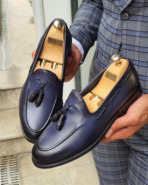 Navy Blue Loafers