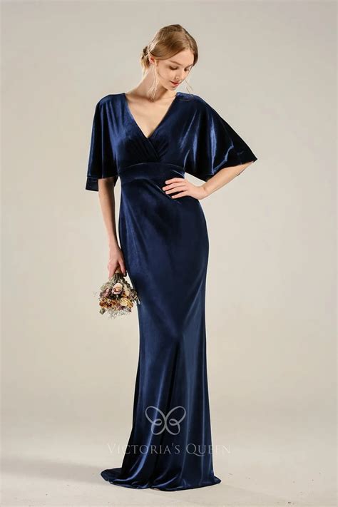 Navy Blue Maid Of Honour Dresses