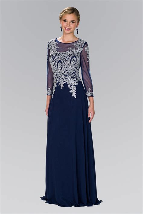 Navy Blue Mother Of Groom Dress 1