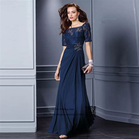 Navy Blue Mother Of Groom Dress 10