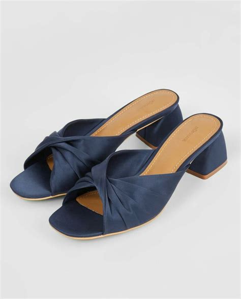 Description of Navy Blue Mules